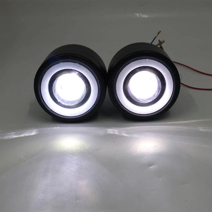 White Twin Headlight Dual Lamp for Harley Street Fighter (2014-2023)