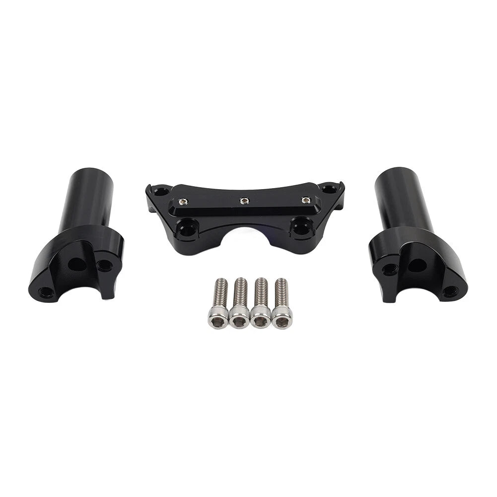 3.5" Handlebar Riser & Top Clamp for Harley Dyna, Tour, Road Glide (2006-2023)