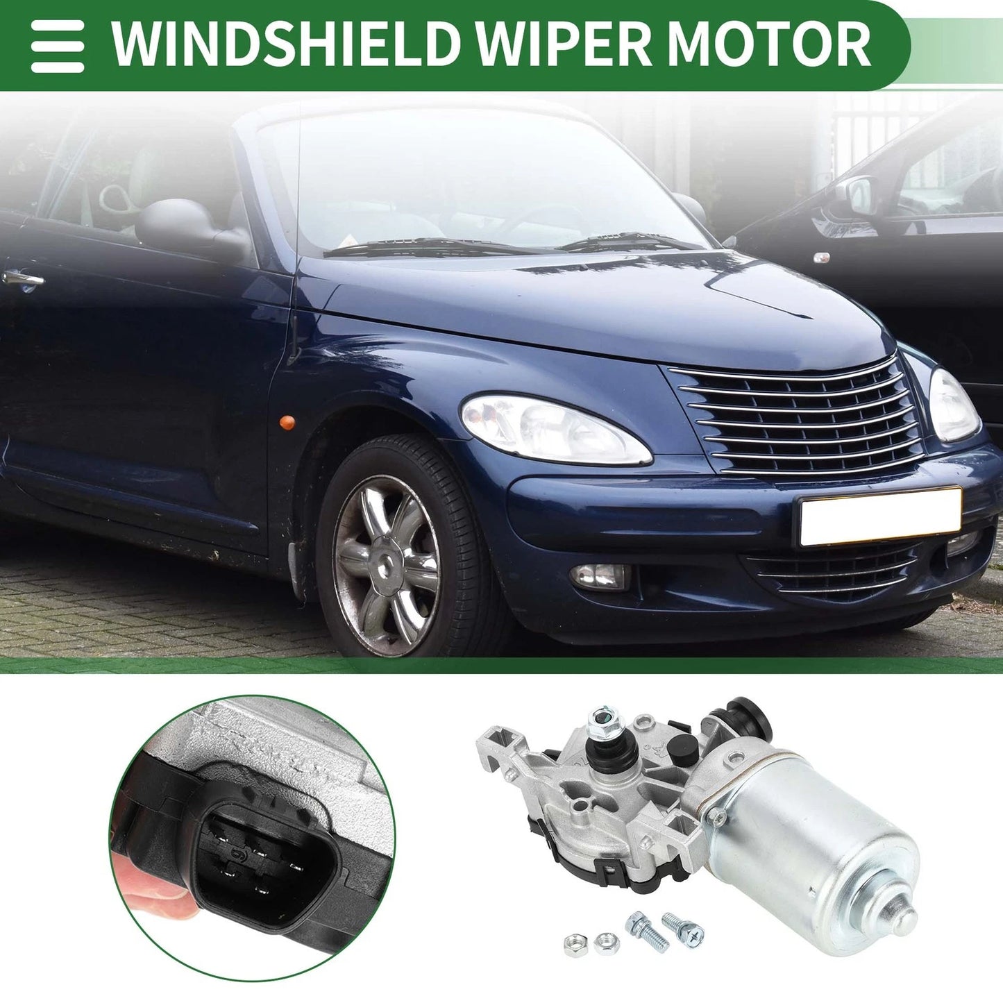 Front Windshield Wiper Motor for Chrysler PT Cruiser (2006 - 2010)