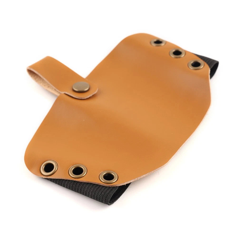 Leather Shifter Cover for Motorcycle Gear Pedal Protector - Tan
