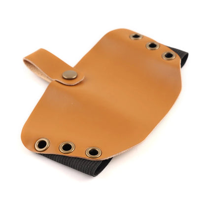 Leather Shifter Cover for Motorcycle Gear Pedal Protector - Tan