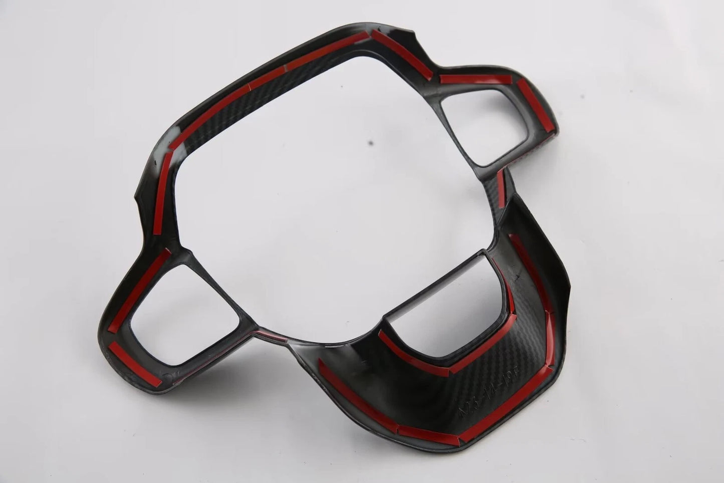 ABS Carbon Fiber Steering Wheel Cover Trim for 2023 Ford Ranger