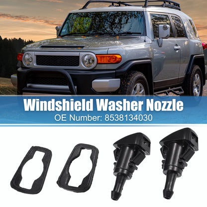 Windshield Washer Nozzles 2 x Spray Jets for Toyota