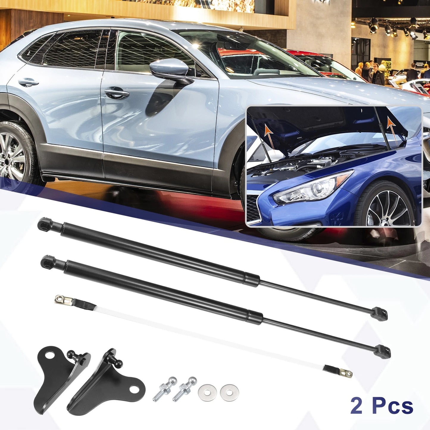 Front Hood Lift Supports for Mazda CX-30 (2019-2023)