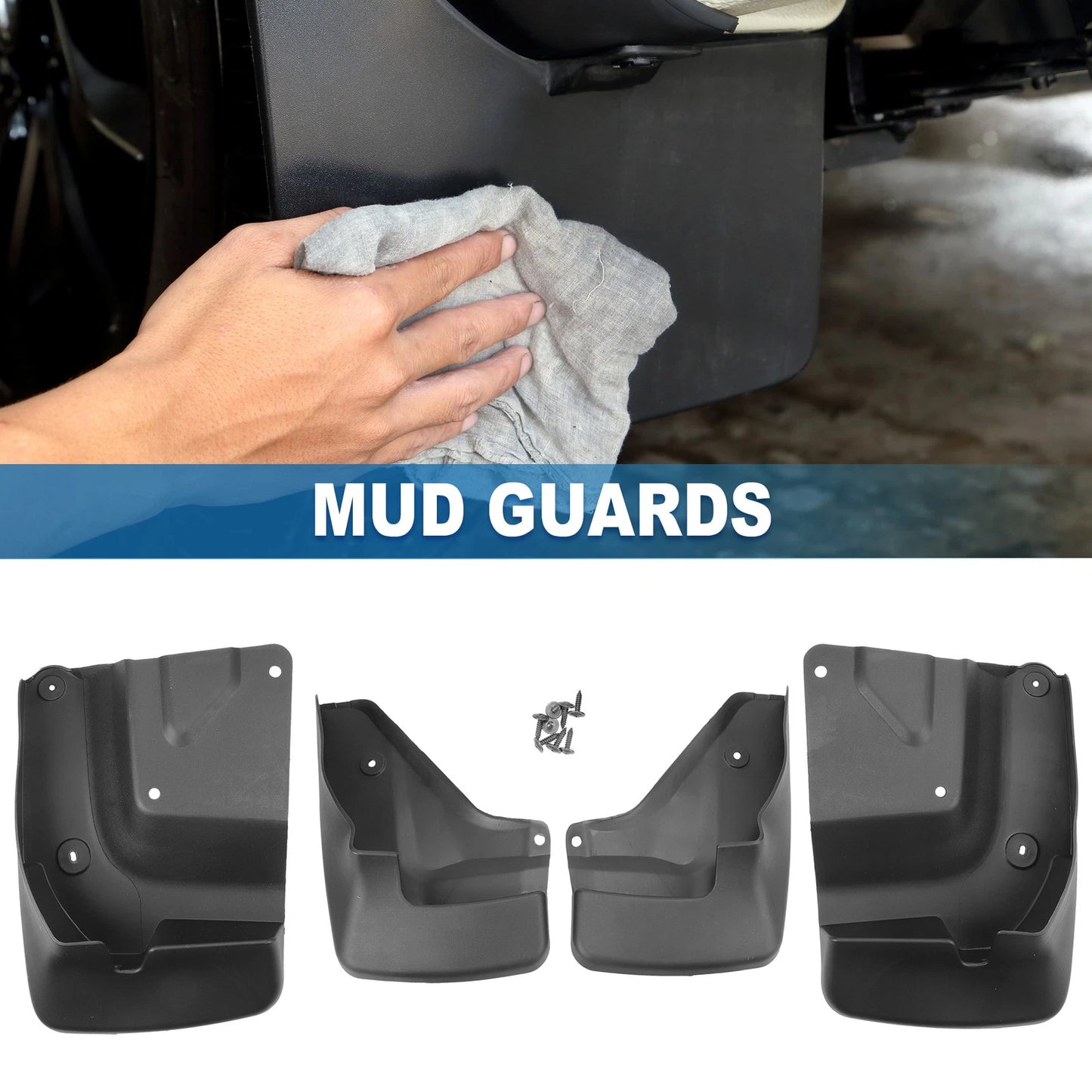 Mud Flap Splash Guards for Toyota Hiace (2012-2018)
