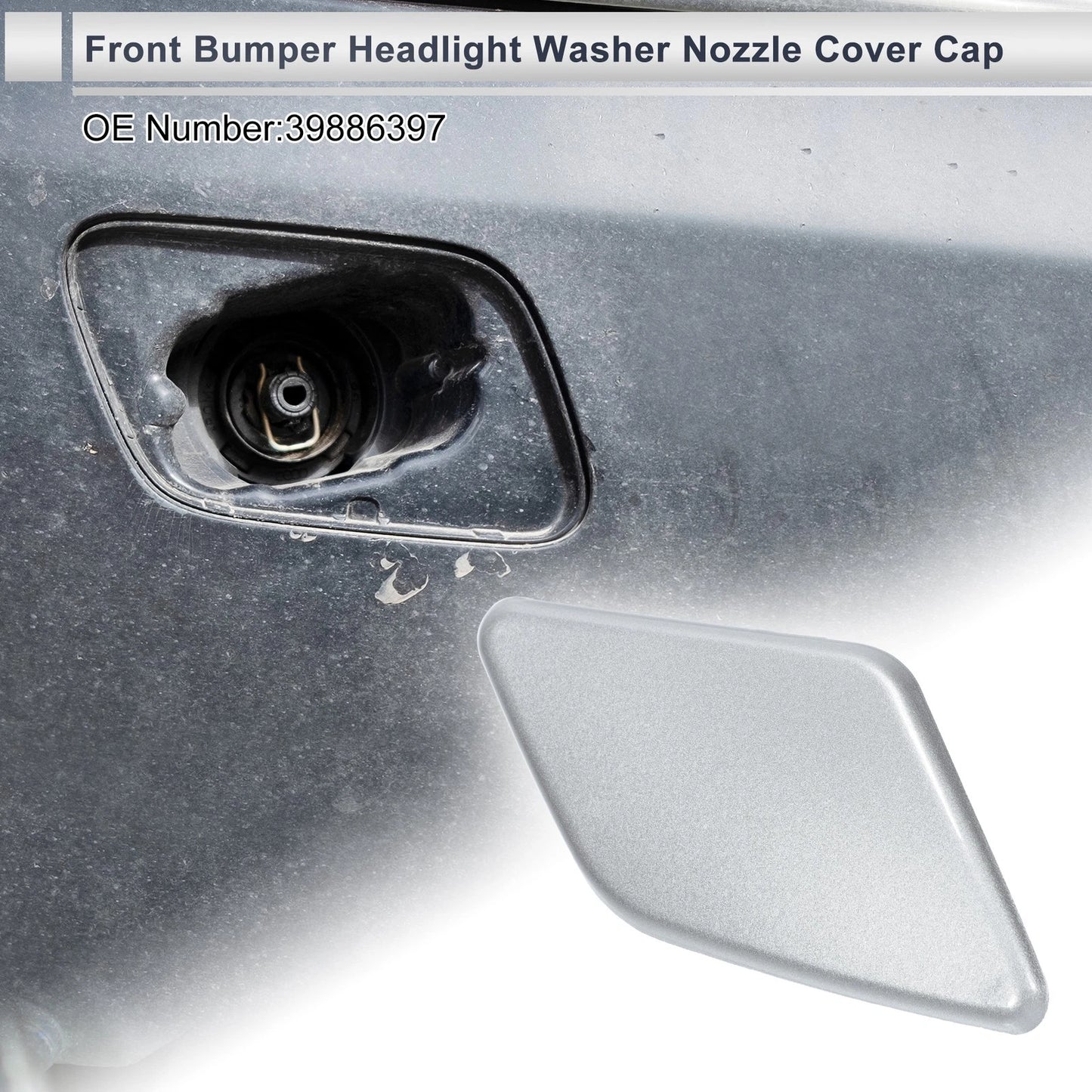 Bumper Headlight Washer Nozzle Cover for Volvo S40 (2004-2011)