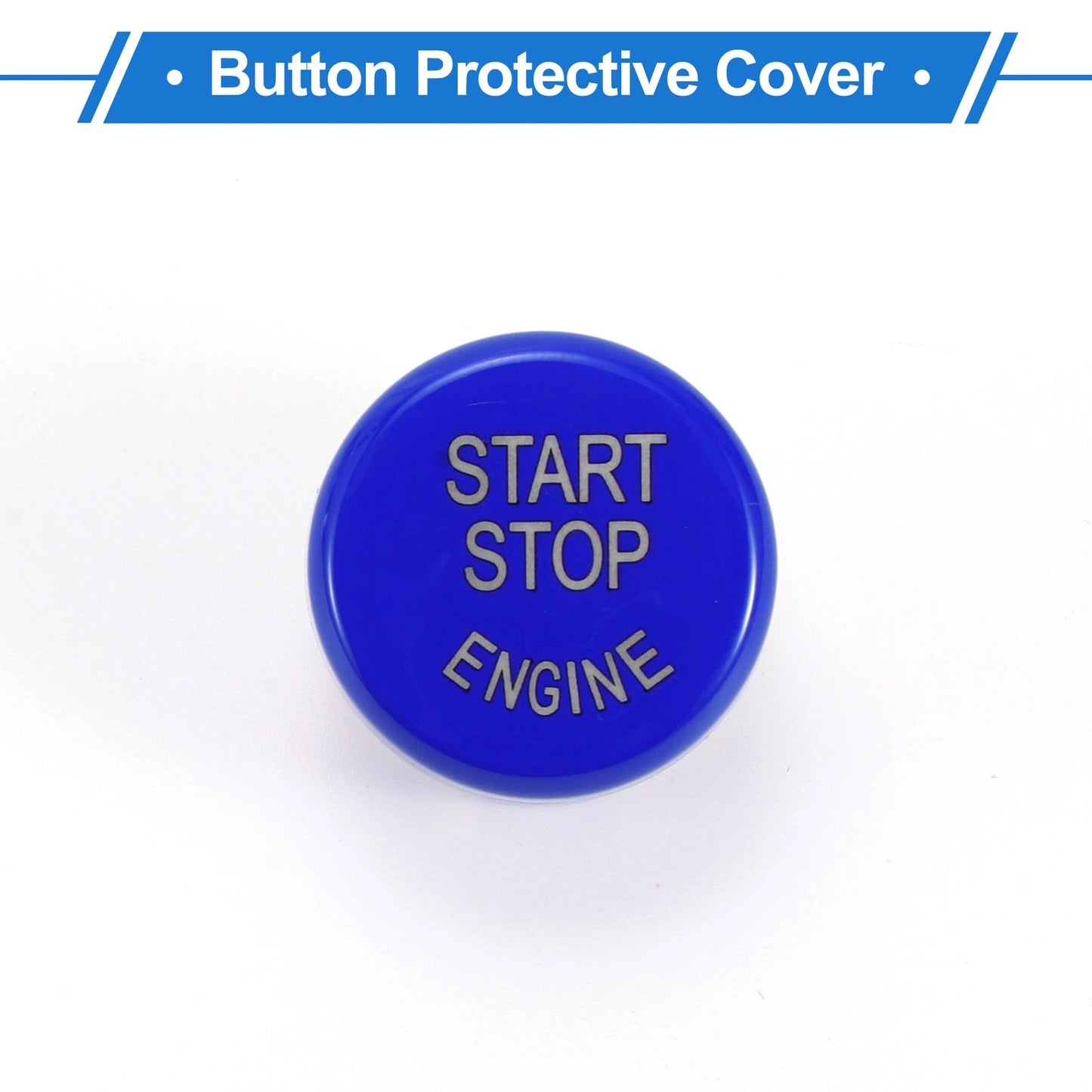 Blue Push Start Button Cover for BMW (Fits 2.5cm)