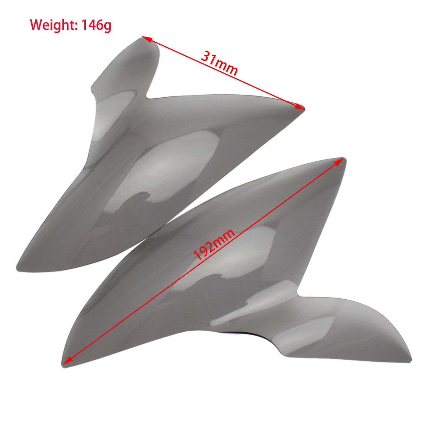 Headlight Glass Smoke Protective Cover for Suzuki GSX-S 1000 F (2015-2021)