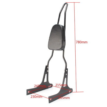 Backrest Sissy Bar for Harley-Davidson Dyna FXD 2006-2023 Silver