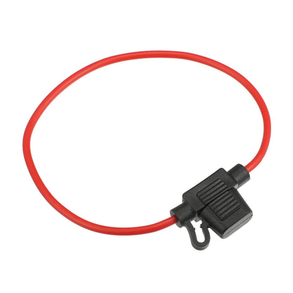 4 x 14 Gauge Mini Blade Style Inline Fuse Holders with 20A Fuses for Car