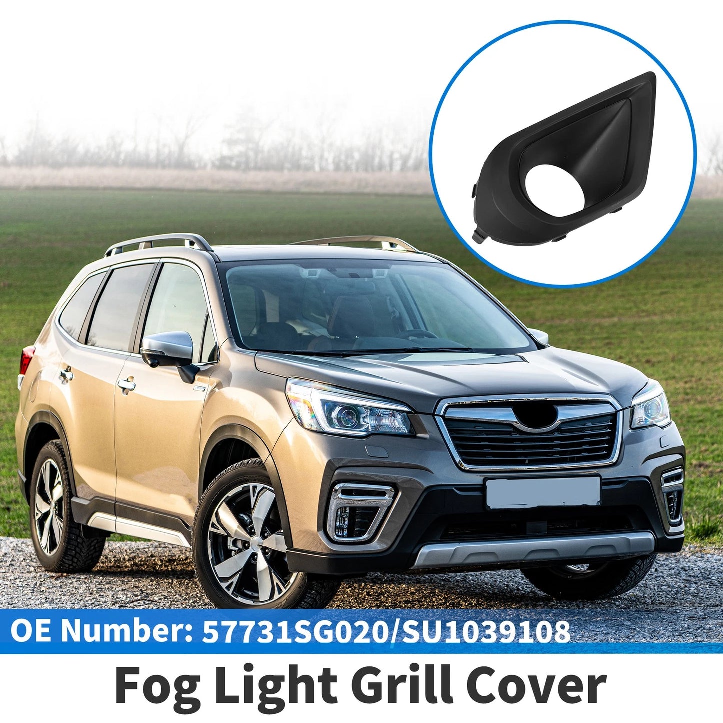 Front Right Fog Light Grill for Subaru Forester (2014-2016)