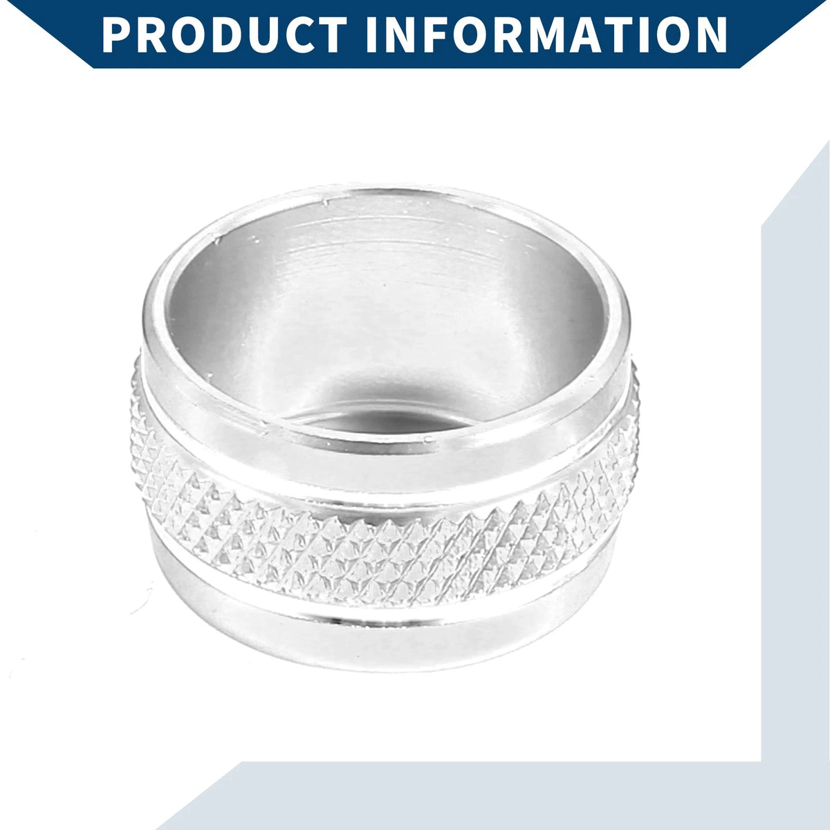 AC Vent Adjust Knob Cover  for Ford Bronco Sport (2021-2023) Silver Tone