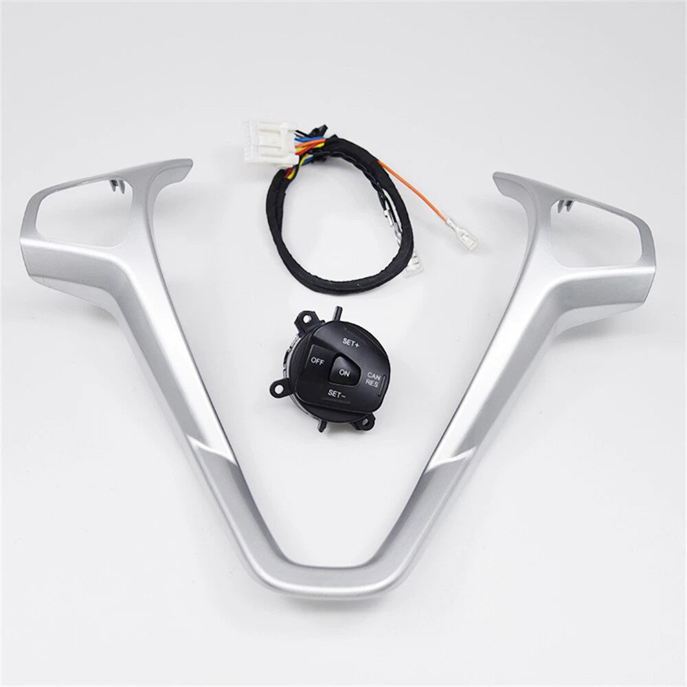 Steering Wheel Trim + Right Switch Button for Ford Fiesta MK7 MK8 Ecosport (2013)
