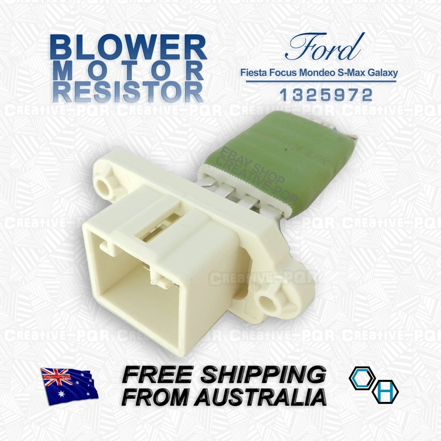 Blower Motor Heater Fan Resistor for Ford Fiesta, Focus, Mondeo, S-Max, Galaxy (2008-2019)