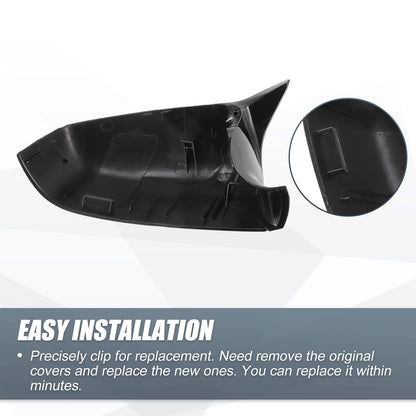 Rearview Mirror Cover Cap Gloss Black for BMW 5 6 7 Series (2009-2017)