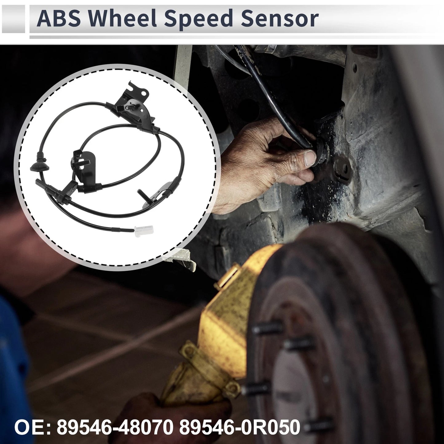 Rear Left ABS Wheel Speed Sensor for Toyota RAV4 (2014-2018) 1 x Sensor