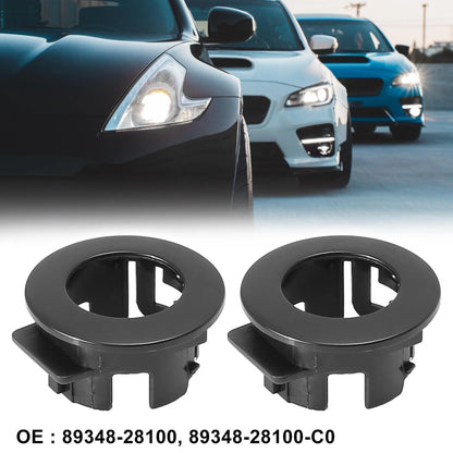 2 x Black Parking Sensor Retainers for Toyota Previa Tarago (2006-2019)