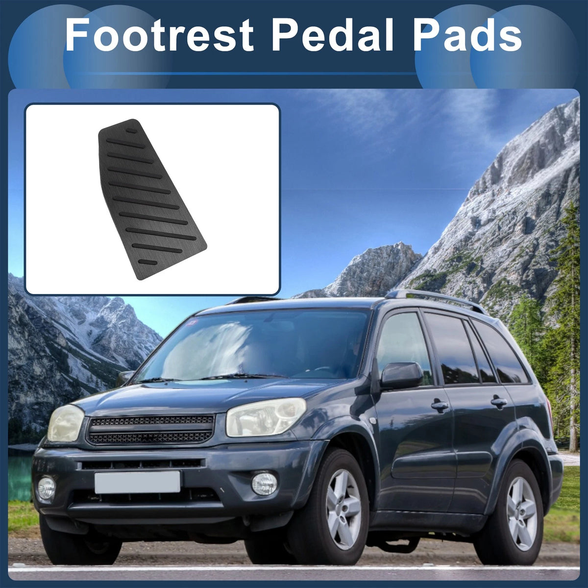 Footrest Pedal Pad Cover for Toyota RAV4 (2019-2024)
