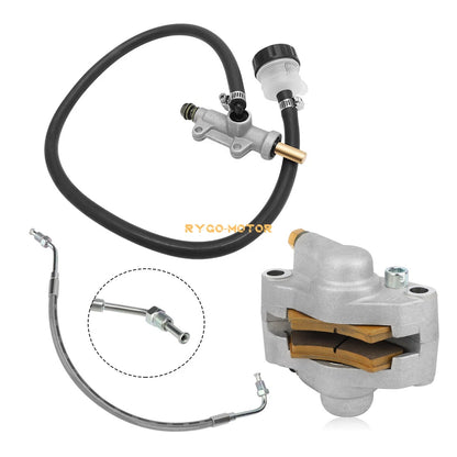 Rear Brake Caliper & Master Cylinder & Hose Line for Polaris Sportsman 500 400