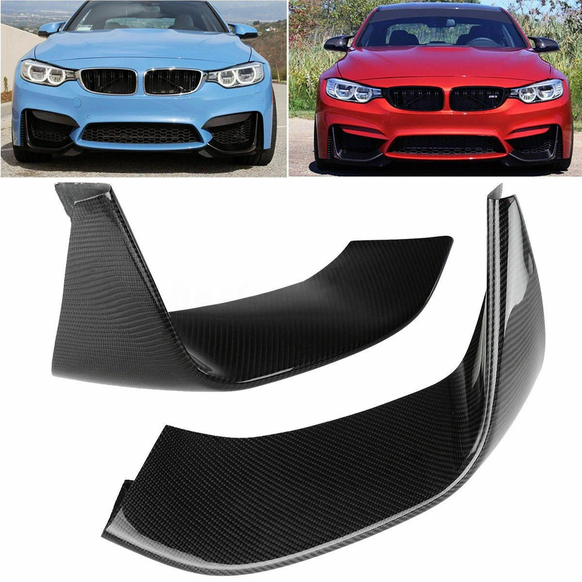 Front Bumper Carbon Fiber Splitter for BMW F80 M3 (2014-2020)