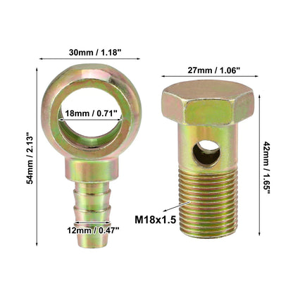 Banjo Bolt M18x1.5 Copper Washers for Motorcycle
