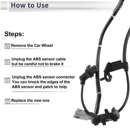 ABS Wheel Speed Sensor Front Right for Toyota Highlander (2004-2007)
