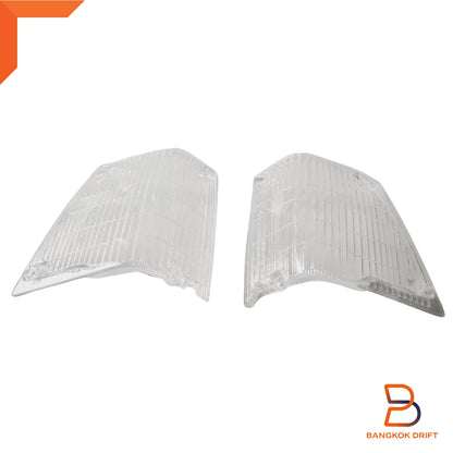 Clear Corner Turn Signal Lens Pair for Toyota Corolla (1979-1987)