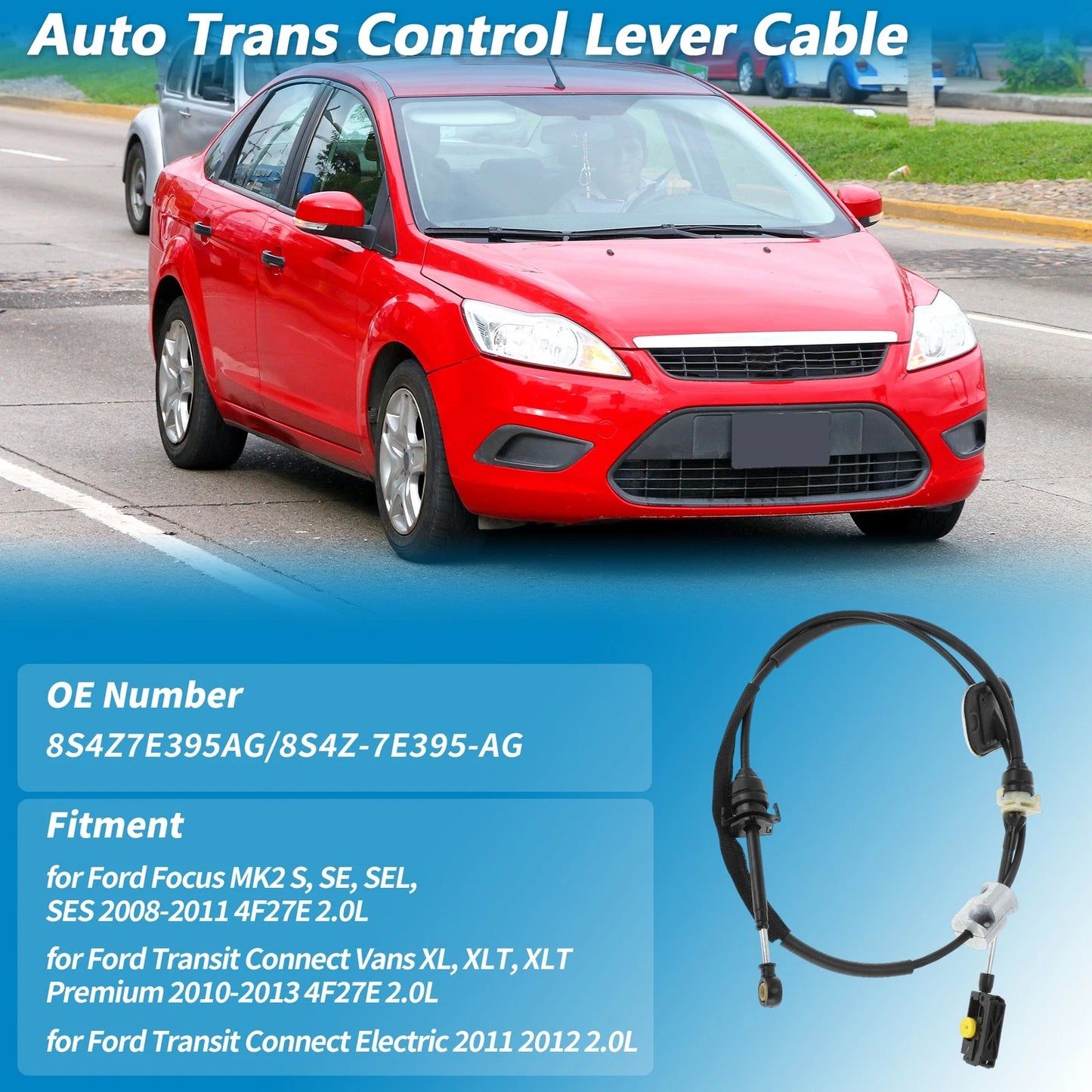 Automatic Trans Gear Shift Cable for Ford Focus (2008-2011)