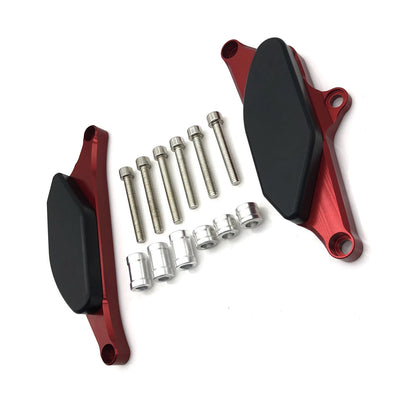 Red Slider Frame Crash Protector Pad for Yamaha Vmax 1700 (2009-2018)