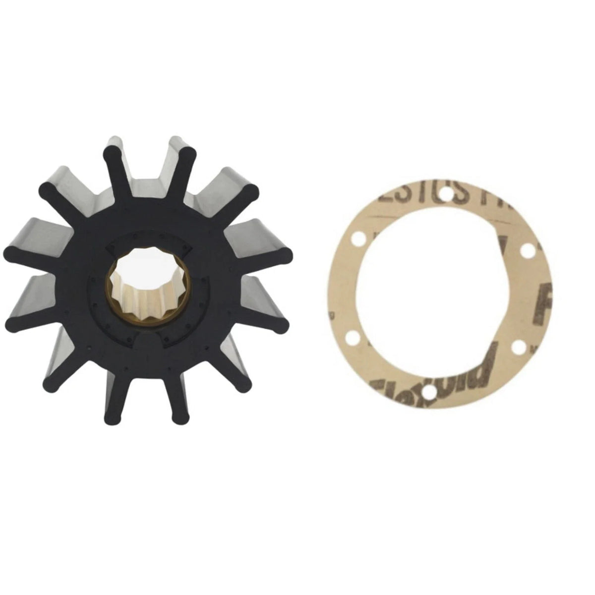 Water Pump Flexible Rubber Impeller Kit for Jabsco GTX/RXP/RXT (40-60HP)