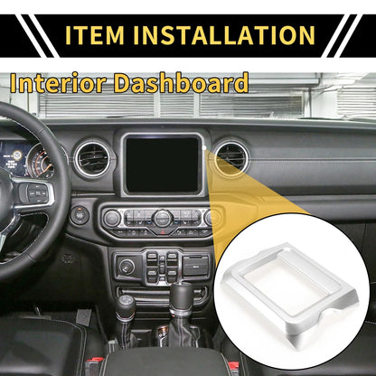 GPS Navigation Panel Trim Cover for Jeep Wrangler JL JLU (2018-2023)
