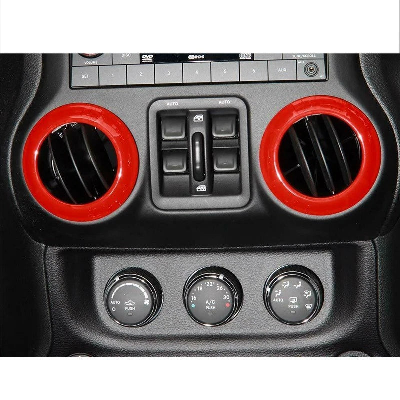 14pcs Interior Dash Trim Covers for Jeep Wrangler JK (2007-2010)