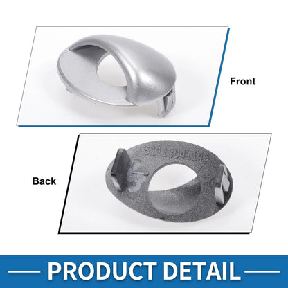 Front Left Headlight Washer Nozzle Cover for BMW M3 (2008-2013) Silver Tone