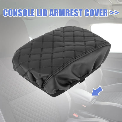 Center Console Lid Armrest Cover for Ford Explorer (2011-2015) Black