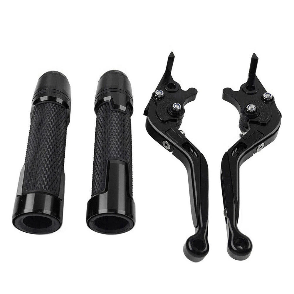 Black Extendable Brake Clutch Lever Grip Set for Yamaha YZF R1 (2009-2014)