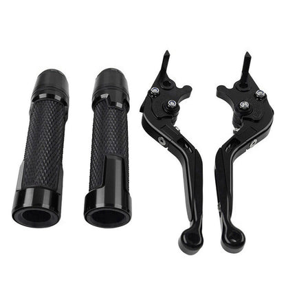 Black Extendable Brake Clutch Lever Grip Set for Yamaha YZF R1 (2009-2014)