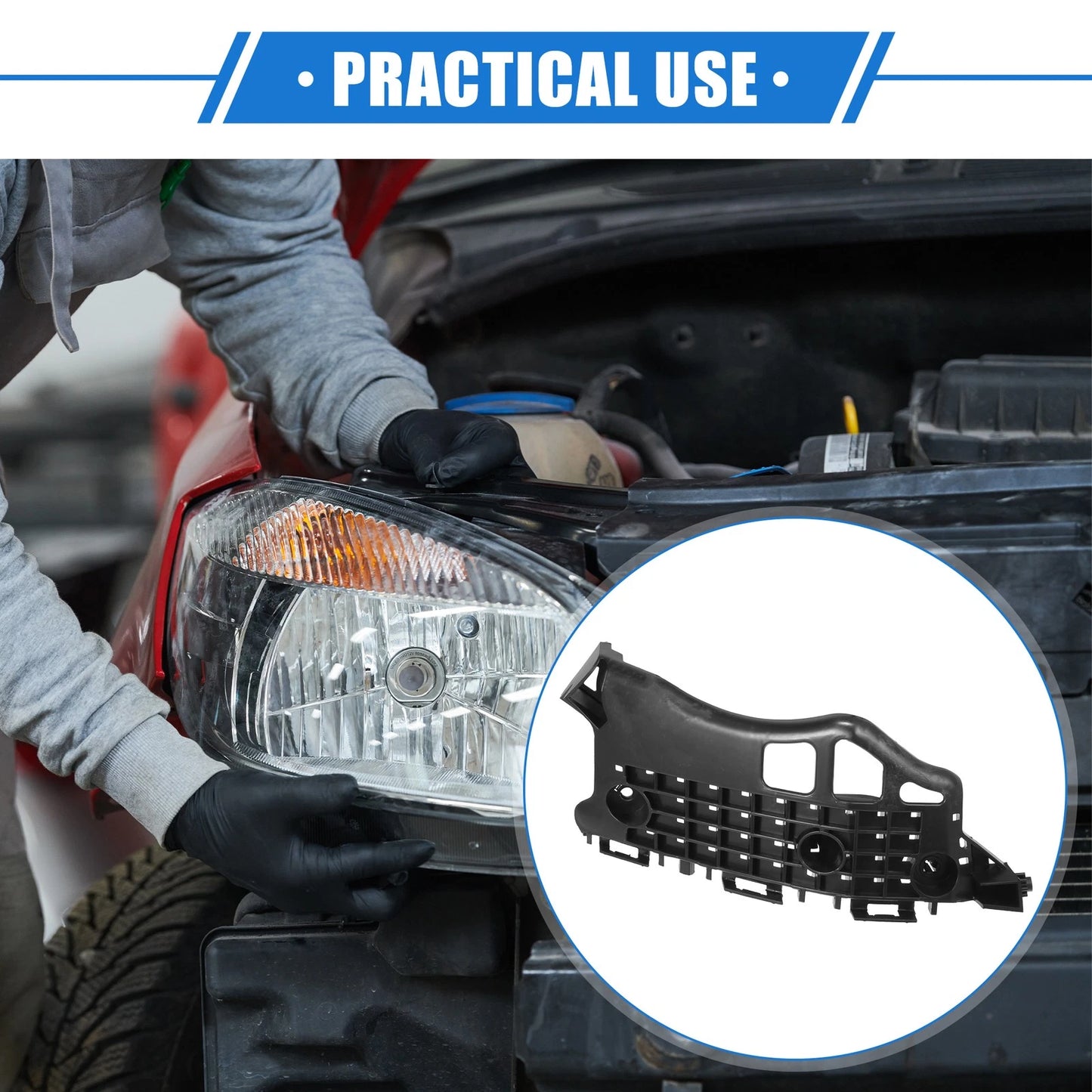 Bracket Car Front Right Side Bumper Mounting for Toyota C-HR (2018–2022)