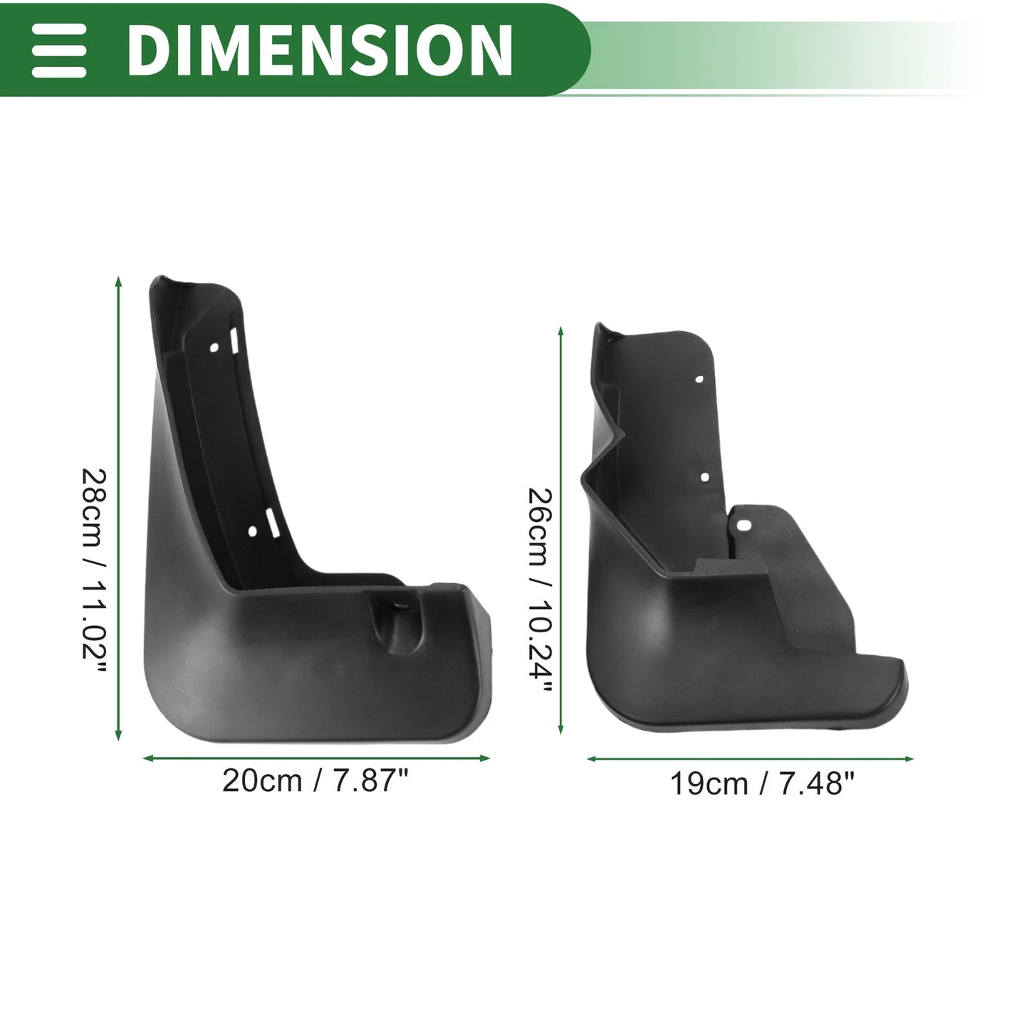 Mud Flaps Splash Guards 1 Set for Nissan ARIYA (2022-2023)
