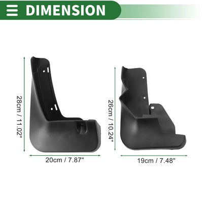 Mud Flaps Splash Guards 1 Set for Nissan ARIYA (2022-2023)