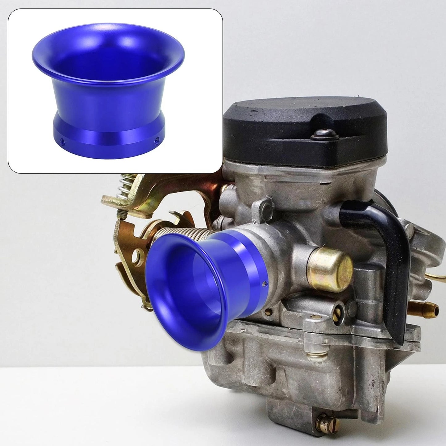 50mm Inner Dia Motorcycle Air Filter Velocity Stack Aluminum Alloy