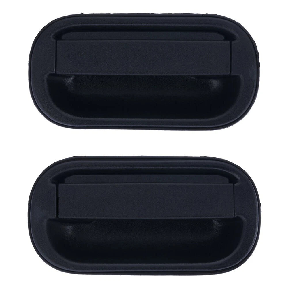 Door Handle Outer Set of 2 Black Front L+R for Mitsubishi Canter (1995–2005)