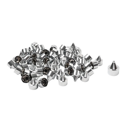 60x Chrome Engine Bolt Caps for Harley Heritage Softail Breakout Sportster