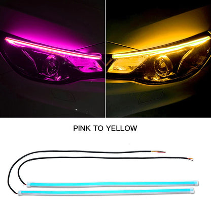 Flexible 30/45/60CM LED Strip Lamp for Car Daytime Running Light ()
