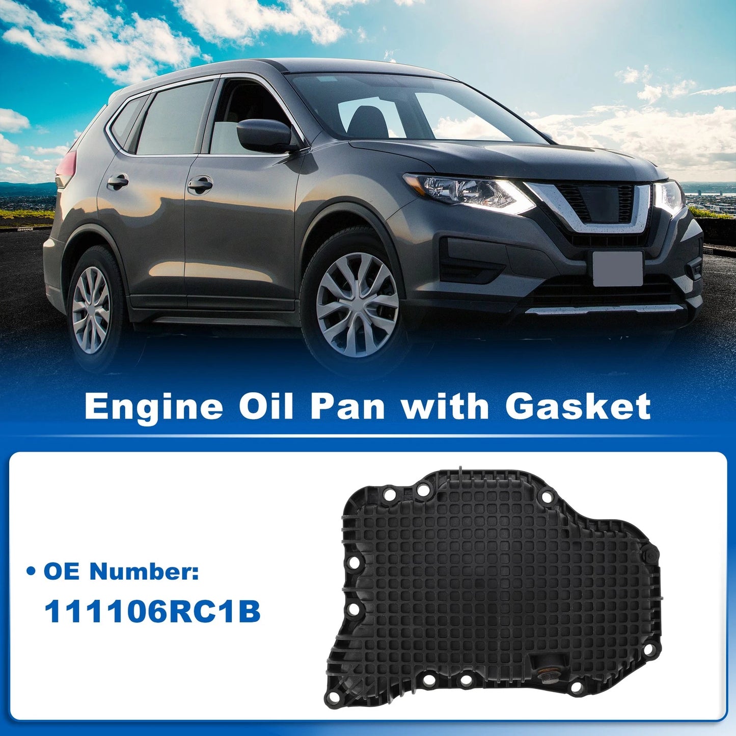 Engine Oil Pan & Gasket for Nissan Rogue (2021-2024)