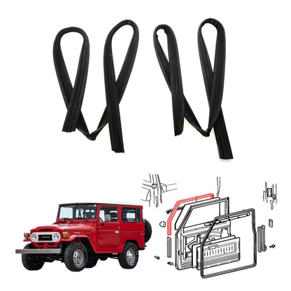 Front Door Glass Run Vent for Toyota Land Cruiser BJ40 BJ45 FJ40 HJ45 1960-1984