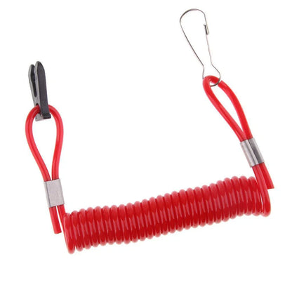 Boat Lanyard Red for Outboard Motors, Compatible with All Brands