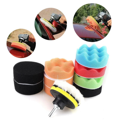 3 Inch Sponge Buffing Polishing Pad Kit for Car (12 pcs)