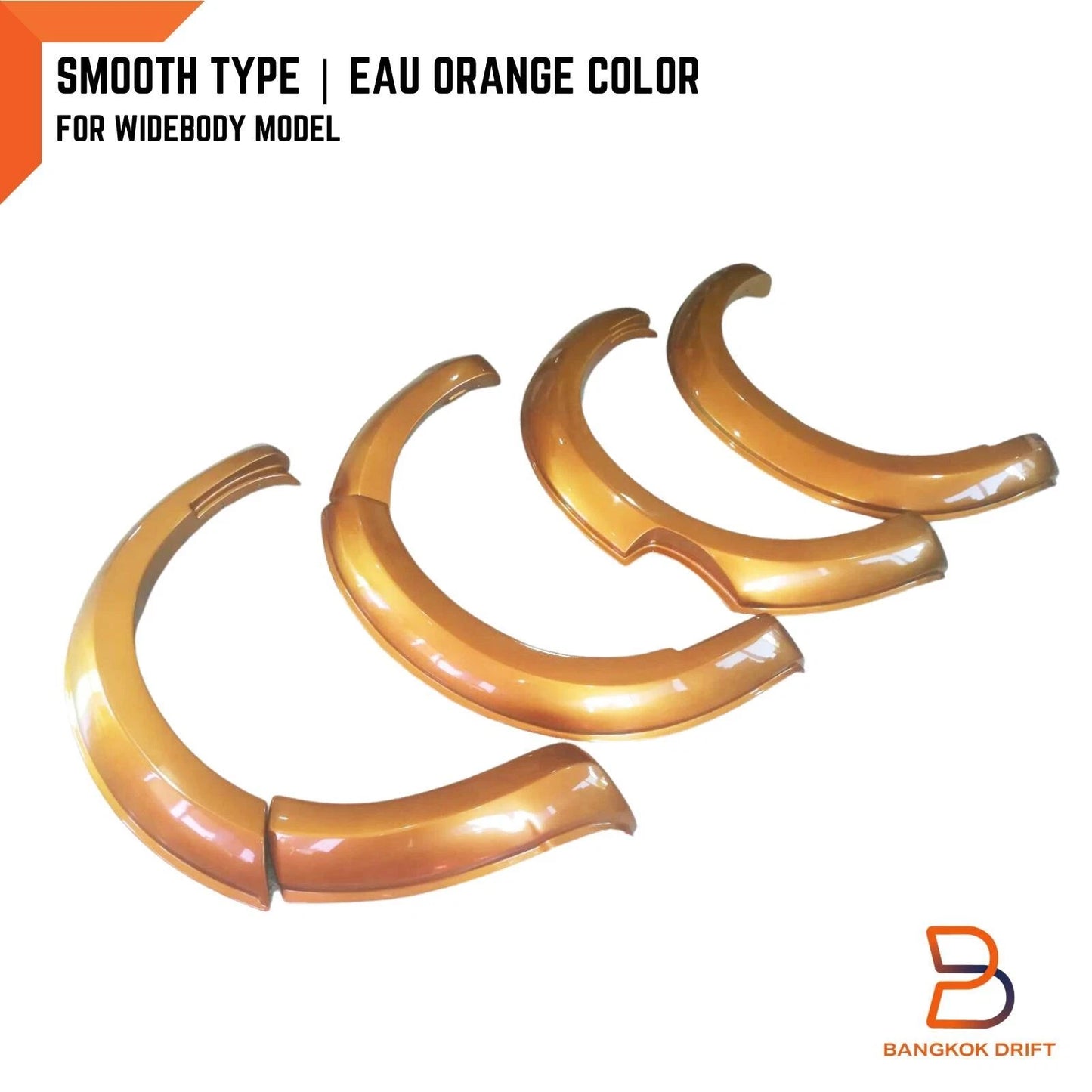 Orange Fender Flares for Nissan NP300 Navara D23 Widebody (2015-2019)