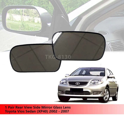 Rear View Mirror Glass Lens for Toyota Vios Sedan (XP40) (2002-2007)