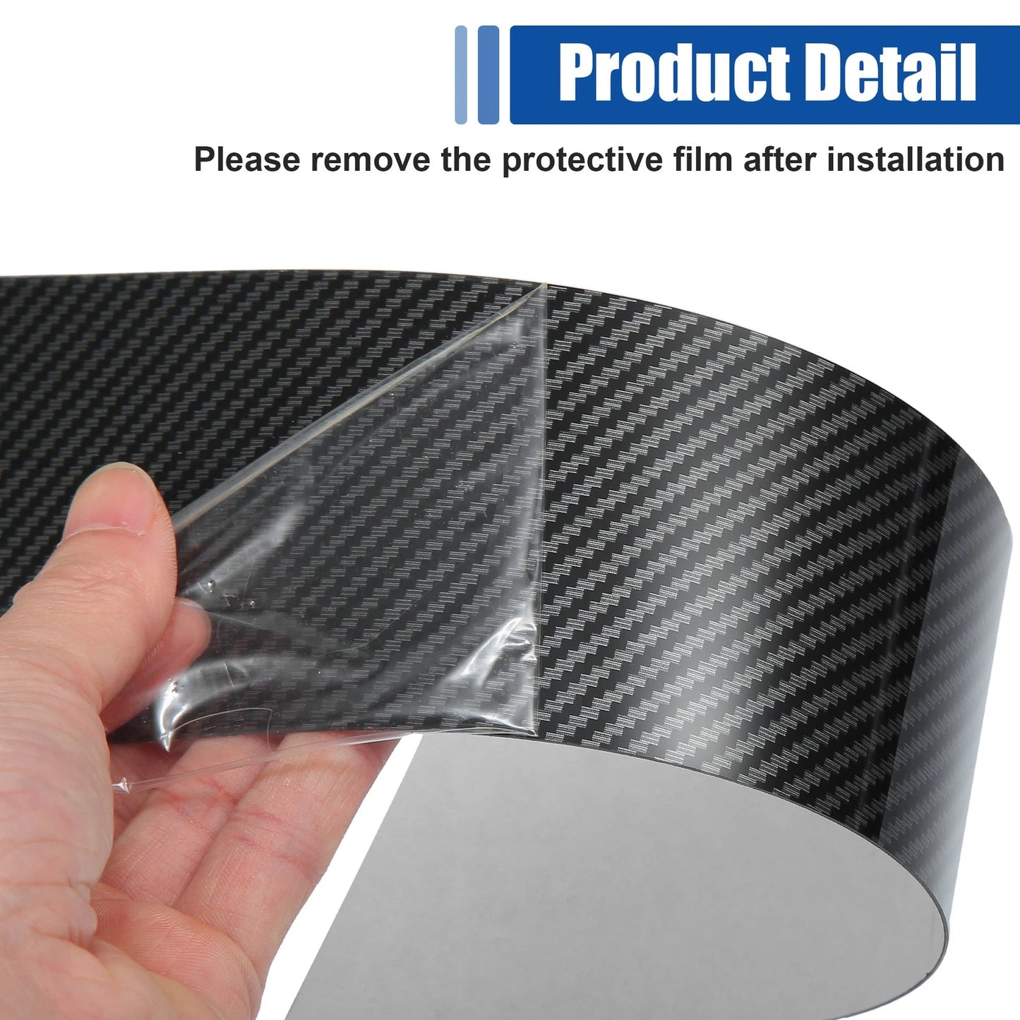 Gloss Carbon Pattern Door Window Pillar Post Cover Trim for BMW 5 Series (2011-2017)